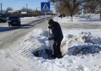 В Теректинском районе ведутся снегоуборочные работы