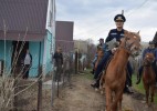 В Уральске проведен противопожарный рейд с кавалерийским взводом