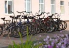 В Зеленовском районе установлена первая парковка для велосипедов