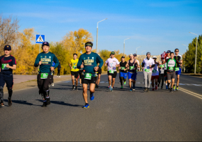 В Уральске состоялся международный марафон «Aqjaiyq marathon»