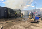 Пожар произошел на рынке в Уральске