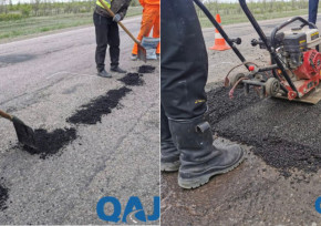 Моментальный ямочный ремонт тестируют на дорогах Казахстана