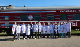 Медицинский поезд «Саламатты Қазақстан» посетит новые области страны