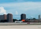 Самолет загорелся после посадки в аэропорту Майами