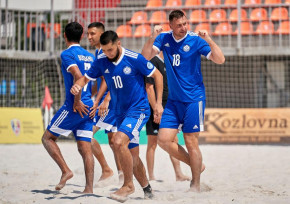 Сборная Казахстана по пляжному футболу одержала вторую победу в Евролиге-2022