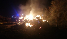 В Теректинском районе сгорело 45 тонн сено
