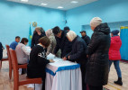 В Чингирлауском районе избиратели активно голосуют