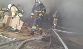 Информация по тушению пожара в Индустриальной зоне «Оңтүстік»
