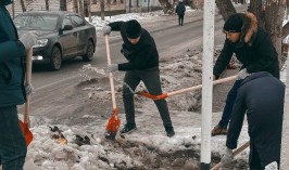 В Уральск идет интенсивное снеготаяние