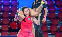 Жамиля Бакбергенова завоевала золотую медаль на чемпионате Азии по женской борьбе