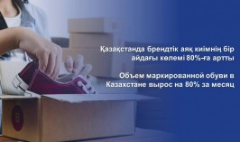 Объем маркированной обуви в Казахстане вырос на 80% за месяц