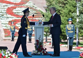 Президент Қасым-Жомарт Тоқаев Ту көтеру рәсіміне қатысты