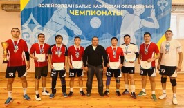 Жаңақалалық ерлер командасы волейбол чемпионатында жүлдегер атанды