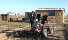 БҚО-да мүмкіндігі шектеулі адам шағын трактор құрастырды