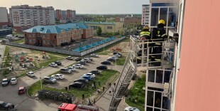 В Уральске произошел пожар в квартире на 7-этаже многоквартирного жилого дома