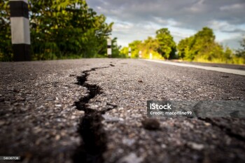 roads cracked