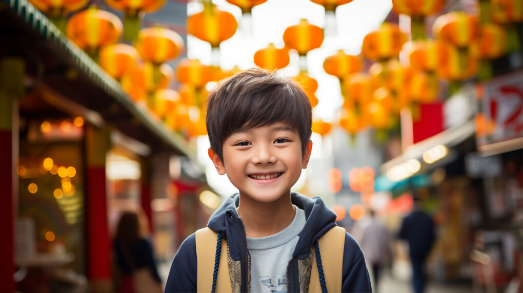 portrait-young-asian-boy