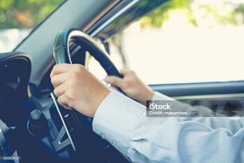 Driving car , steering wheel of a car