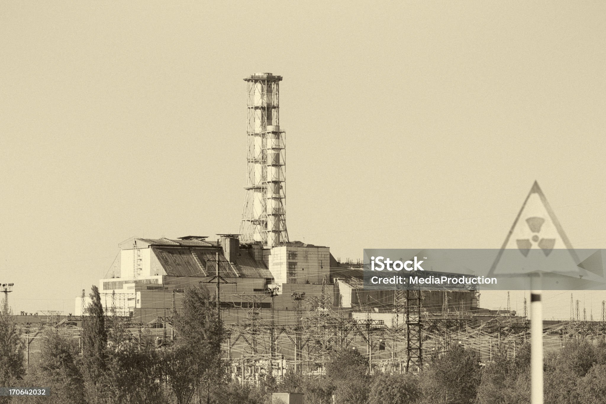 Chernobyl Nuclear reactor 4 which exploded in 1986