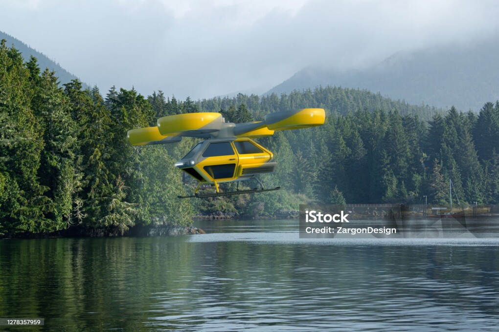 flying car of my own design rendered in 3d.