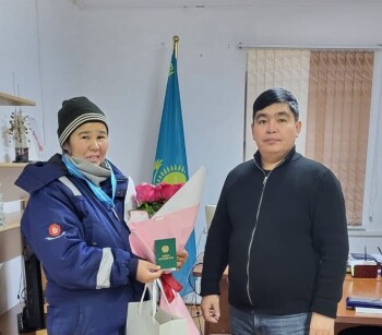 Күміс алқа Лида Құрматова