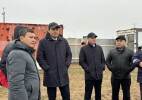 Аким Жанибекского района  посетил ряд строящихся соцобъектов