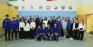 В Келешек мектебі открыт первый специализированный зал дзюдо