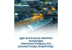 ДДҰ бағалауы: өмірлік маңызды препараттардың 37% Қазақстанда өндіріледі