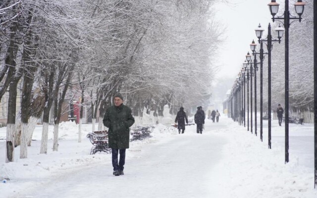 Зимние будни города