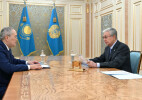 Касым-Жомарт Токаев принял председателя Агентства по финансовому мониторингу Жаната Элиманова