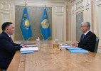 Глава государства принял председателя Верховного суда Асламбека Мергалиева