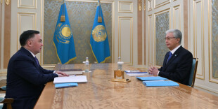 Глава государства принял председателя Верховного суда Асламбека Мергалиева