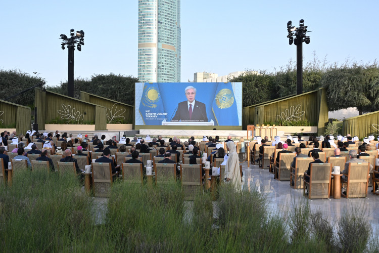 Президент Қасым-Жомарт Тоқаев шейх Заид атындағы «Адамзат бауырластығы» сыйлығын тапсыру рәсіміне қатысушыларға бейнеүндеу жолдады