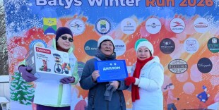 В Уральске  состоялся зимний массовый забег Batys Winter Run 2026