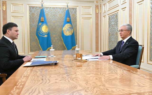 Глава государства принял председателя правления АО НК «КазМунайГаз» Асхата Хасенова