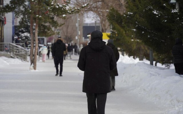 Зимняя улица Абая