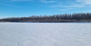 Толщина льда на реках ЗКО больше прошлогодней
