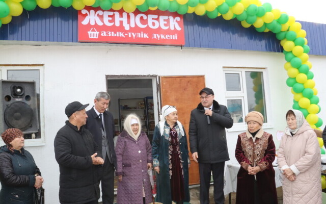 Қаратөбе ауданы: Сулыкөлде «Жеңісбек» дүкені ашылды