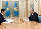 Глава государства принял председателя правления АО «Казахтелеком» Багдата Мусина