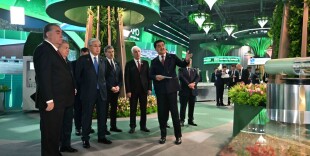 Главы государств посетили павильоны выставки Регионального экологического саммита