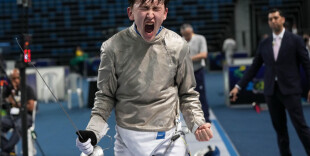 ФЕХТОВАЛЬЩИК НУРМУХАММЕД ЖАЙЛЫБАЙ ЗАВОЕВАЛ 