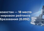 Казахстан закрепился в глобальном топ-20 по образованию, усиливая позиции среди развитых систем