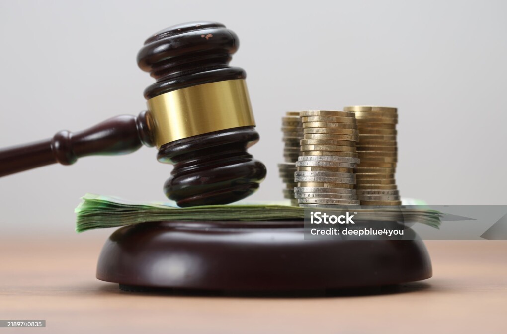 Gavel on Euro Background – Corruption, Fraud, Auctions, Fines, and Crim