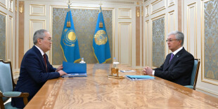 Касым-Жомарт Токаев принял председателя Агентства по финансовому мониторингу Жаната Элиманова