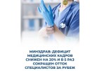 Минздрав: дефицит медицинских кадров снижен на 20% и в 5 раз сокращен отток специалистов за рубеж