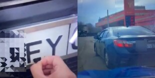 Полиция задержала водителя, изменившего госномер изолентой в ЗКО