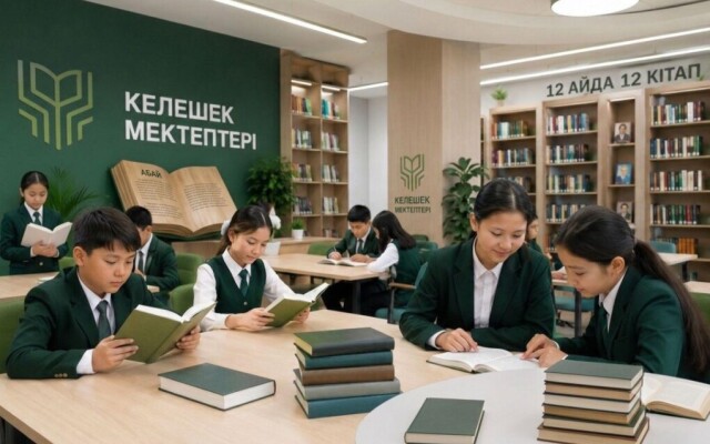В «Келешек мектептері» стартует проект «12 книг за 12 месяцев»