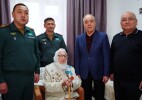 Аким области поздравил ветерана с 105-летием