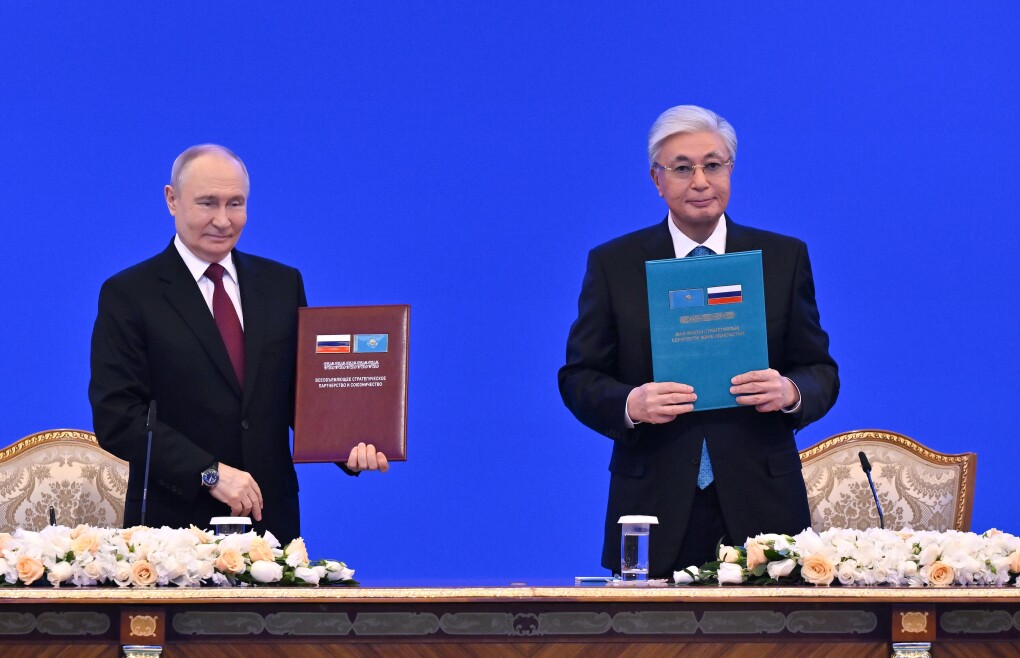 Совместное заявление Президента Республики Казахстан К.К.Токаева и Президента Российской Федерации В.В.Путина о семи основах дружбы и добрососедства народов Казахстана и России