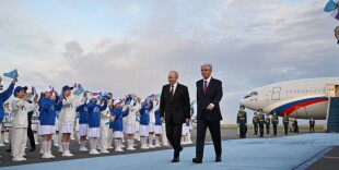 Президент России Владимир Путин прибыл в Казахстан с государственным визитом